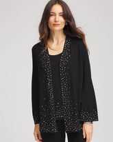 Chico's Travelers™ Embellished Cardigan TRAVELERS BLACK