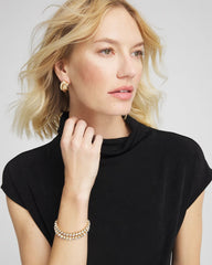 Chico's Travelers™ Mockneck Top TRAVELERS BLACK