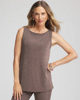 Chico's Travelers™ Classic Side-Slit Tank DEEP TAUPE