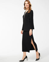 Chico's Travelers™ Side-Slit Maxi Skirt TRAVELERS BLACK