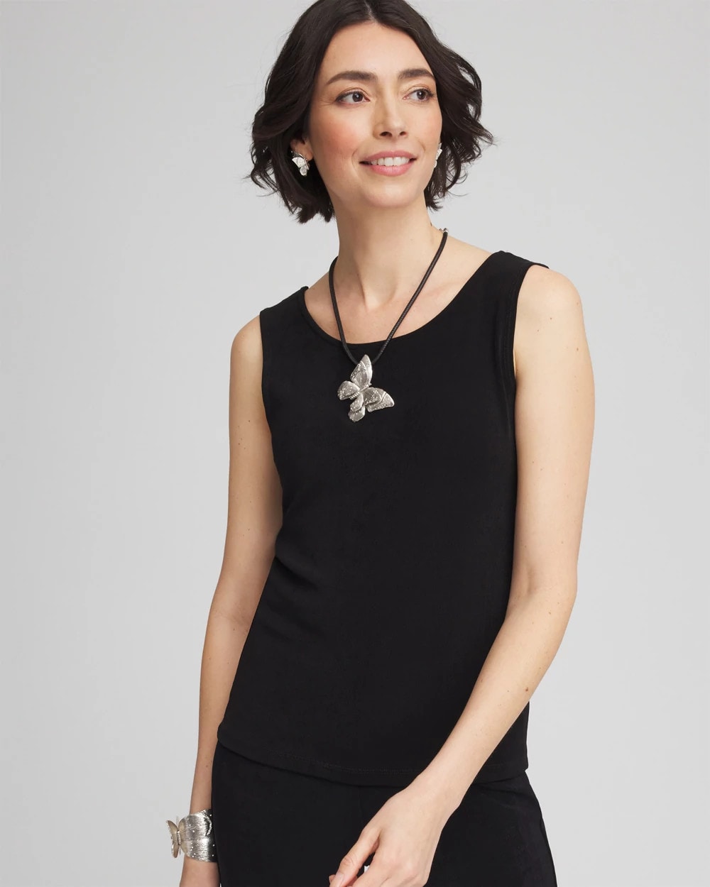 Chico's Travelers™ Convertible Tank TRAVELERS BLACK