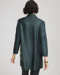 Chico's Travelers™ Collection Artisanal Crushed Reversible Jacket DARKEST SPRUCE