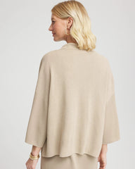 Chico's Travelers™ Collection Metallic Knit Cardigan CHAMPAGNE