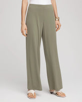 Chico's Travelers™ Knit Wide-Leg Pants DUSTY OLIVE
