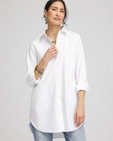 Chico's No Iron™ Pocket Tunic OPTIC WHITE