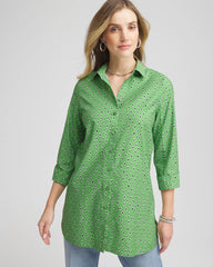 Chico's No Iron™ Geo-Print Tunic SALTED LIME