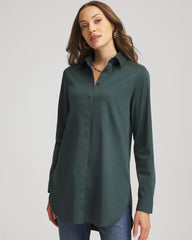 Chico's No Iron™ Long-Sleeved Tunic DARKEST SPRUCE