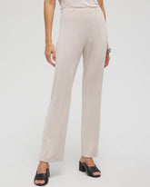 Chico's Petite Travelers™ No Tummy Pants SMOKEY TAUPE