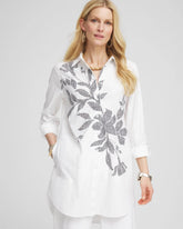 Chico's No Iron™ Pocketed Tunic OPTIC WHITE