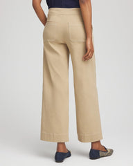 Chico's Brigitte™ Utility Wide-Leg Cropped Pants CAFE AROMA