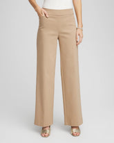 Chico's Brigitte™ Slim Wide-Leg Pants CATTAIL BROWN