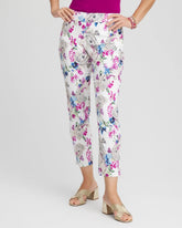 Chico's Brigitte™ Paisley Floral Cropped Pants ALABASTER