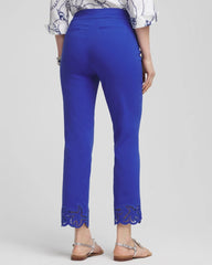 Chico's Brigitte™ Pull-On Cutwork Cropped Pants RICH COBALT