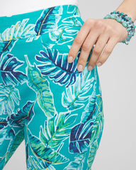 Chico's Brigitte™ Tropical Slim Leg Pants SEASPRAY