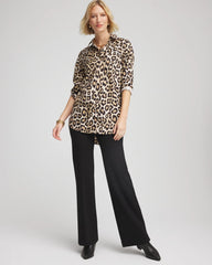Chico's Juliet Wide Full Length Pant BLACK