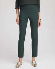 Chico's Lightweight Juliet Straight Ankle Pants DARKEST SPRUCE