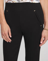 Chico's Juliet Slim Trim Detail Pants BLACK