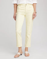 Chico's Girlfriend Cropped Jeans PANNA COTTA