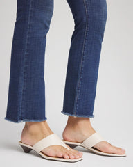 Chico's Girlfriend Fray Hem Kick Flare Jeans CARINA INDIGO