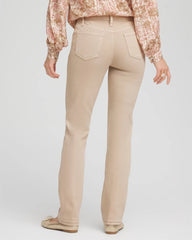 Chico's Girlfriend Slim Full-Length Jeans CHAMPAGNE FIZZ