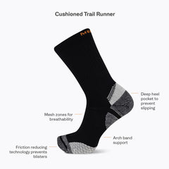 Cushion Trail Runner Crew Sock - Socks