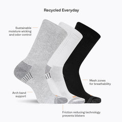 Recycled Low Cut Tab Sock 3 Pack - Socks