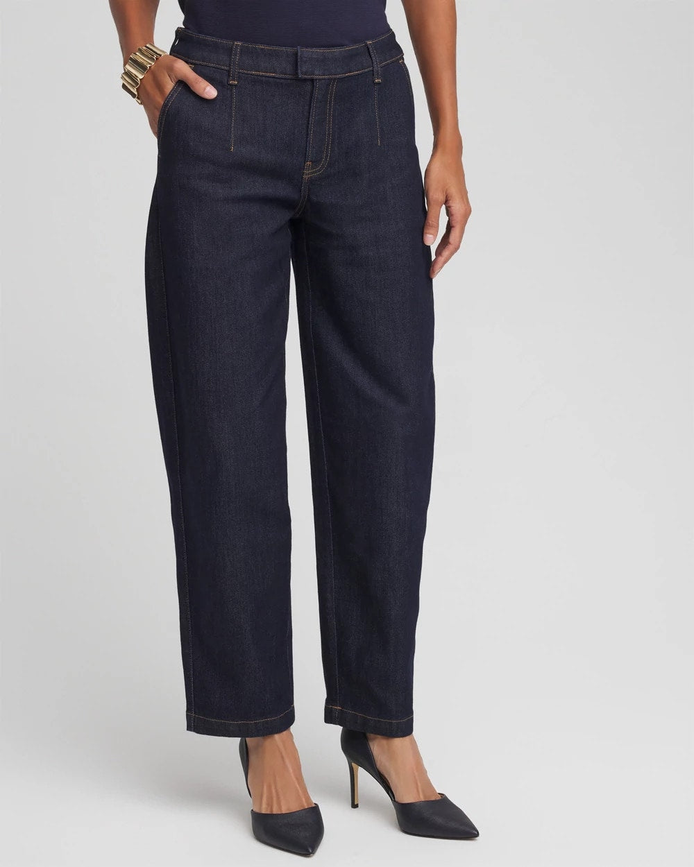 Chico's Tapered Trouser Jeans CEDAR RINSE