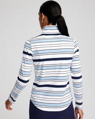 Chico's Zenergy® UPF Half Zip CRYSTAL TOPAZ