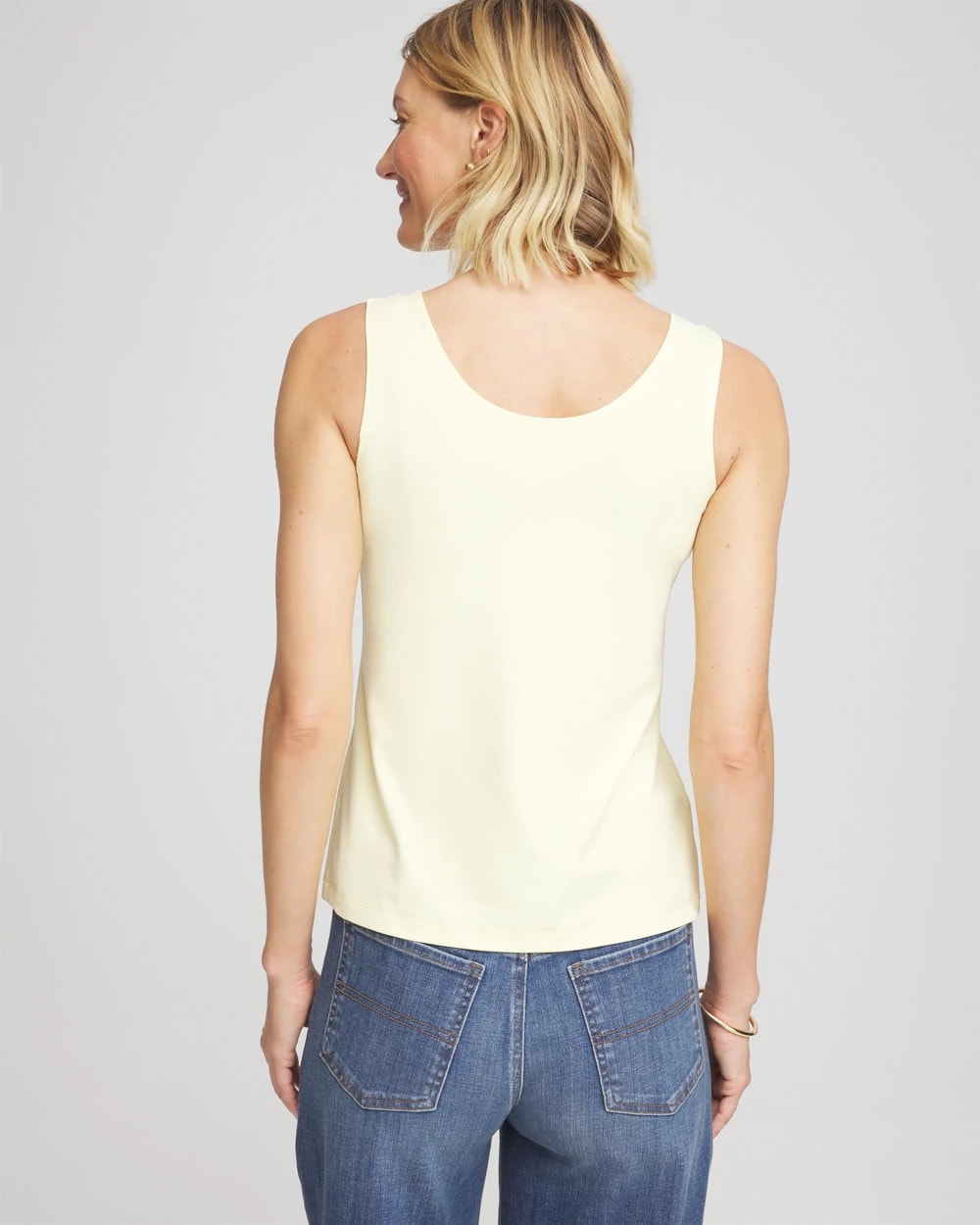 Chico's Microfiber Tank PANNA COTTA