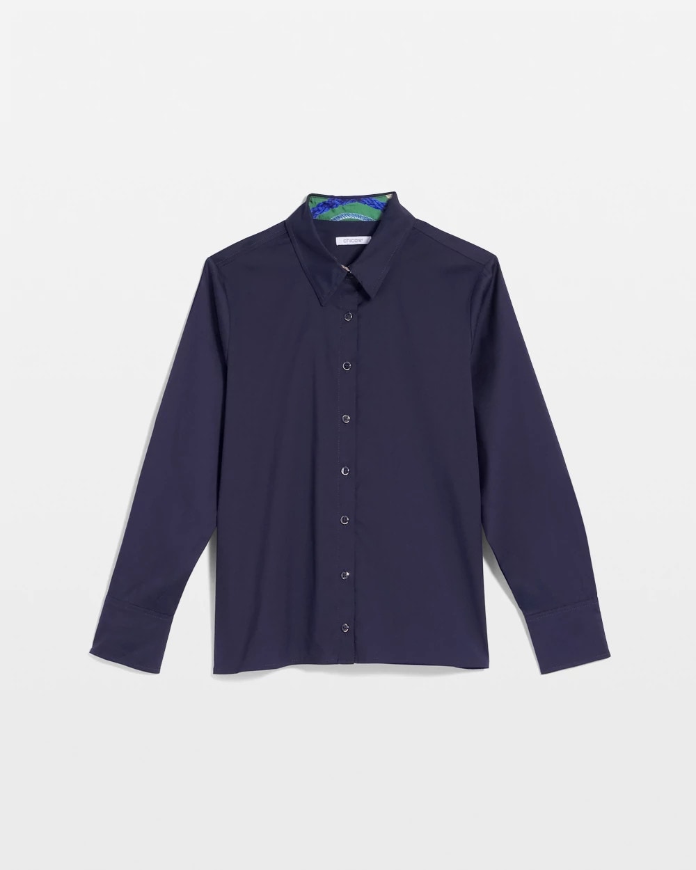 Chico's Rope Status Nautical Shirt PASSPORT BLUE