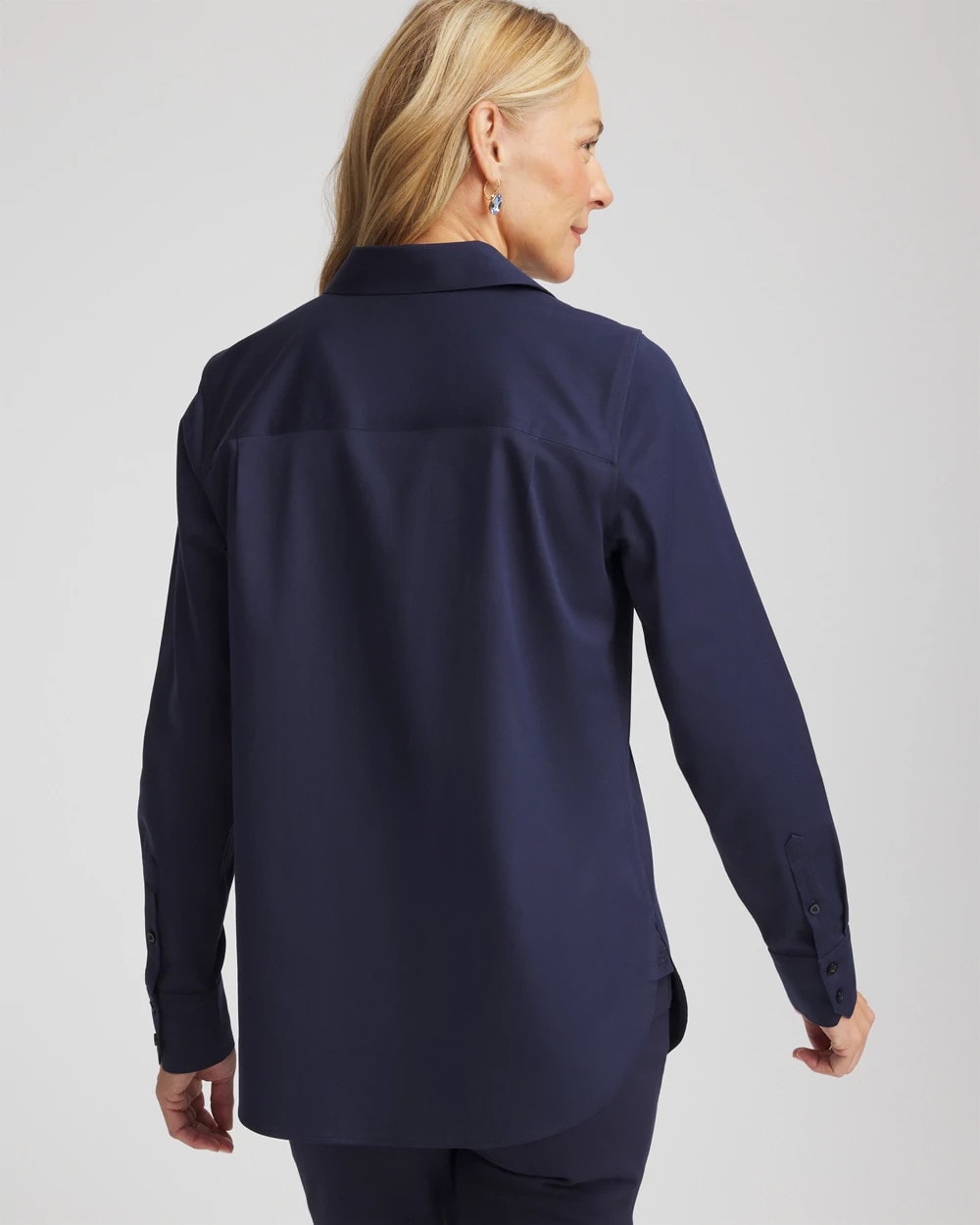 Chico's No Iron™ Stretch Shirt CLASSIC NAVY