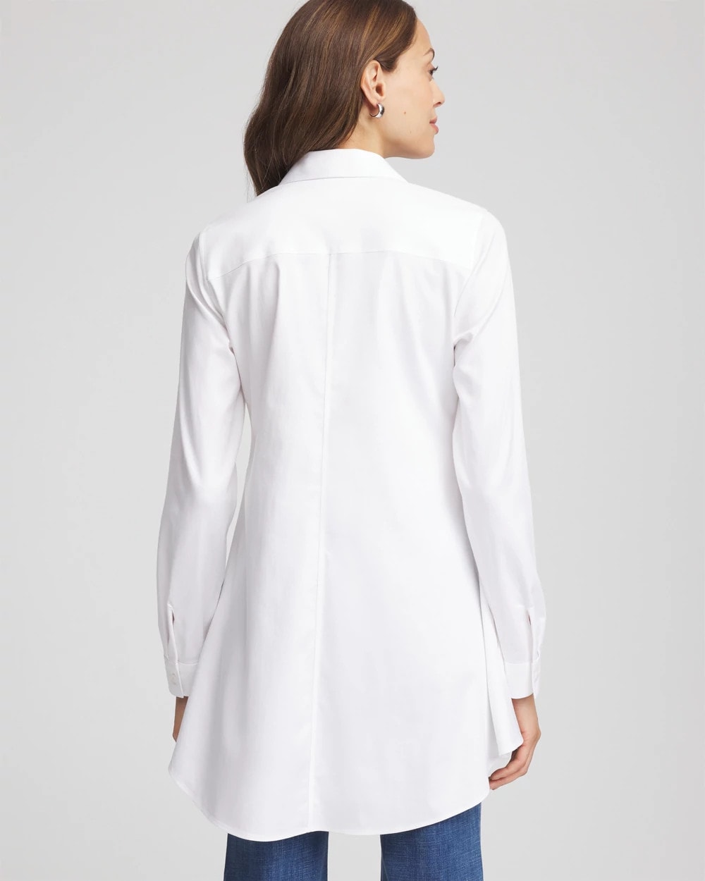 Chico's No Iron™ Pocketed Tunic OPTIC WHITE
