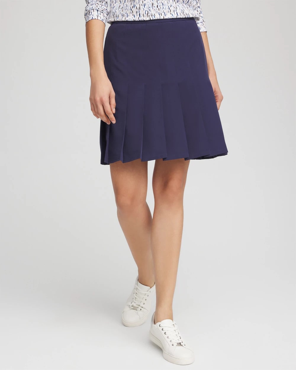 Chico's Zenergy® UPF Pleated Skort PASSPORT BLUE