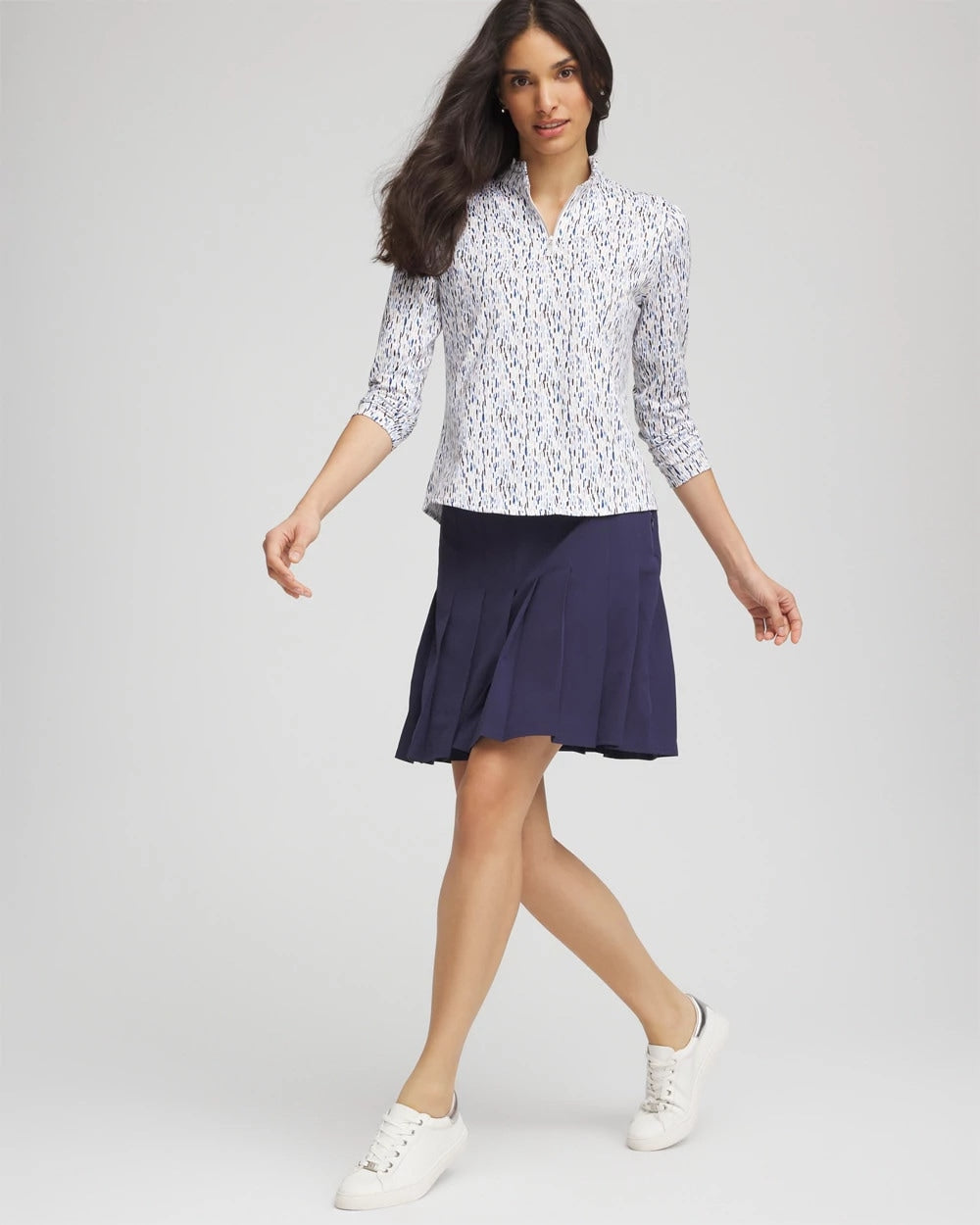 Chico's Zenergy® UPF Pleated Skort PASSPORT BLUE