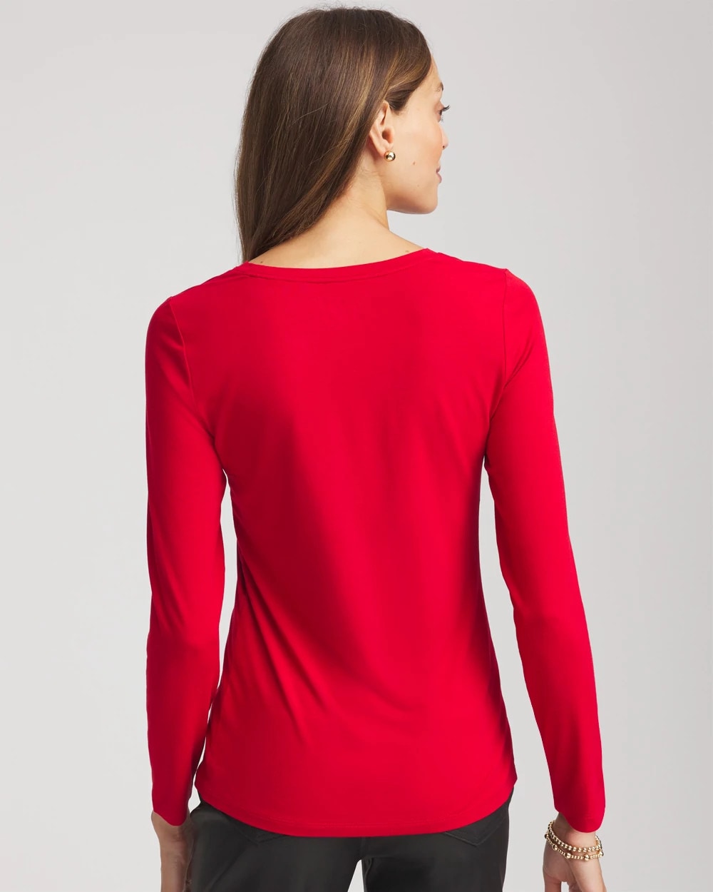 Chico's Touch of Cool™ Layering Tee CARMINE RED