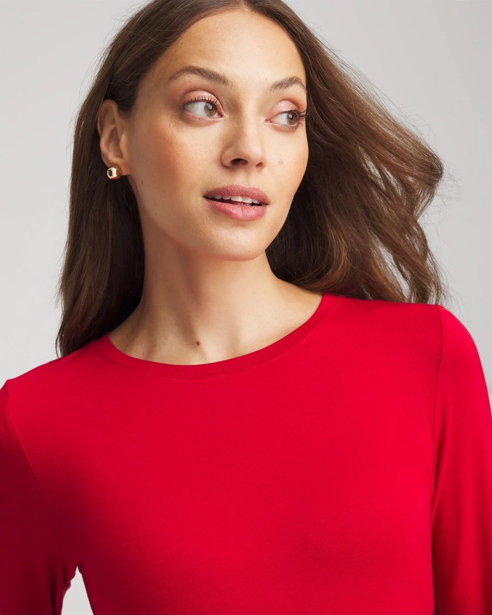Chico's Touch of Cool™ Layering Tee CARMINE RED