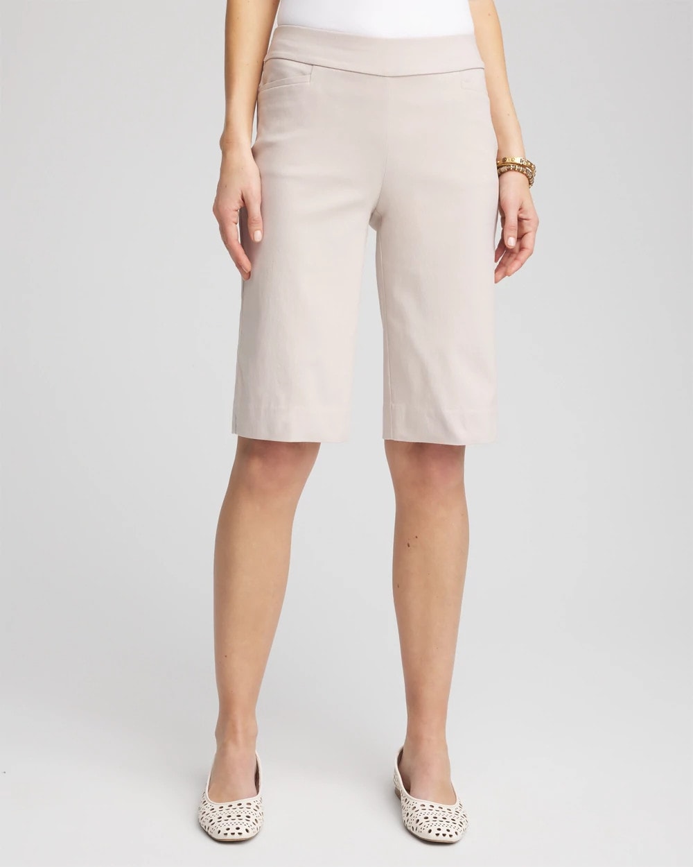 Chico's Brigitte™ Slim Shorts SMOKEY TAUPE