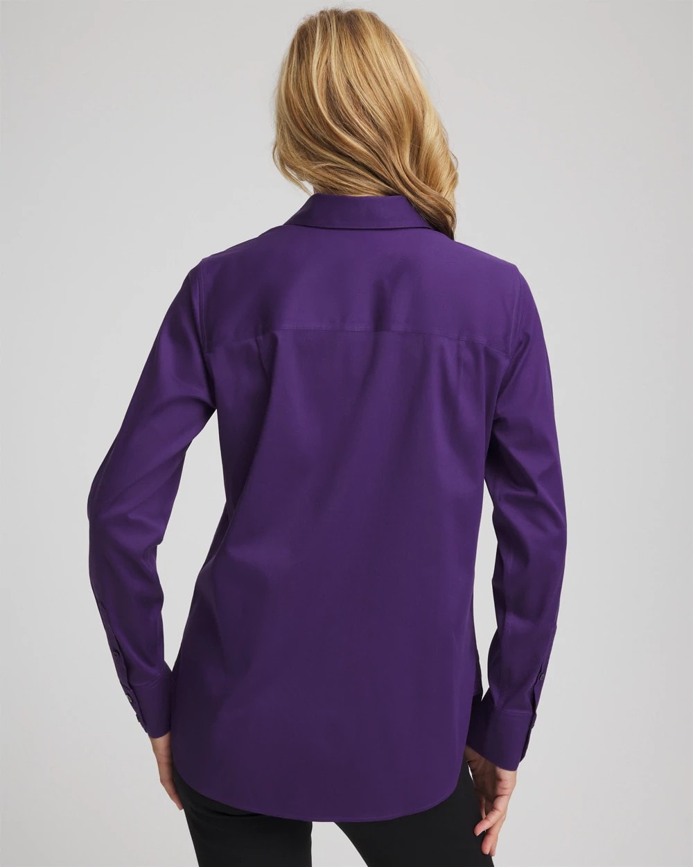 Chico's No Iron™ Stretch Shirt PURPLE ELIXIR