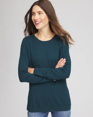 Chico's Touch of Cool™ Layering Tee TEAL SHADOW