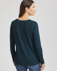 Chico's Touch of Cool™ Layering Tee TEAL SHADOW