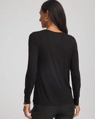 Chico's Touch of Cool™ Layering Tee BLACK