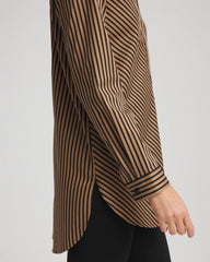Chico's No Iron™ Slimming Imperial Stripe Tunic BLACK