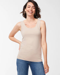 Chico's Microfiber Tank SOFT LATTE