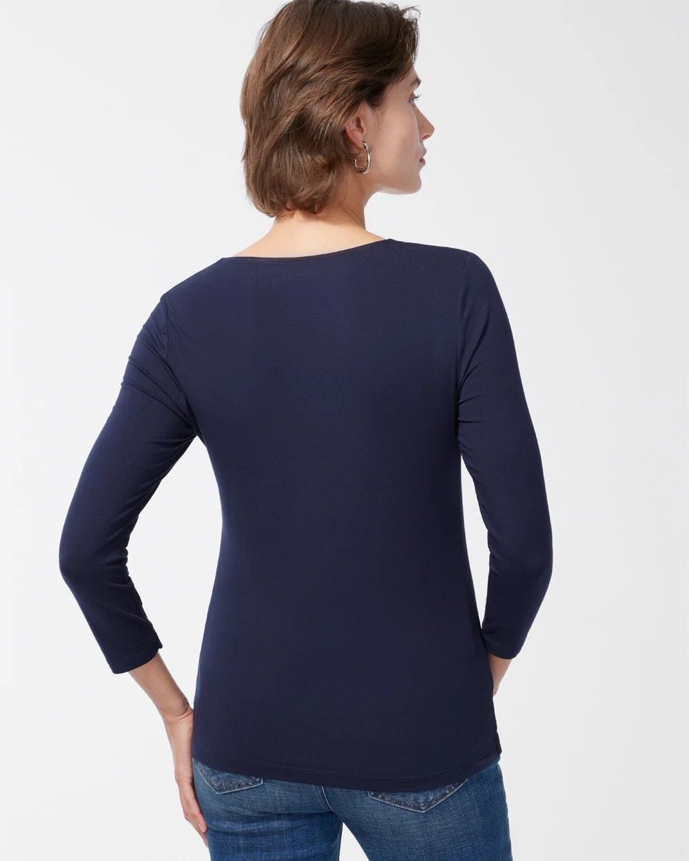 Chico's Touch of Cool™ Square Neck Tee CLASSIC NAVY