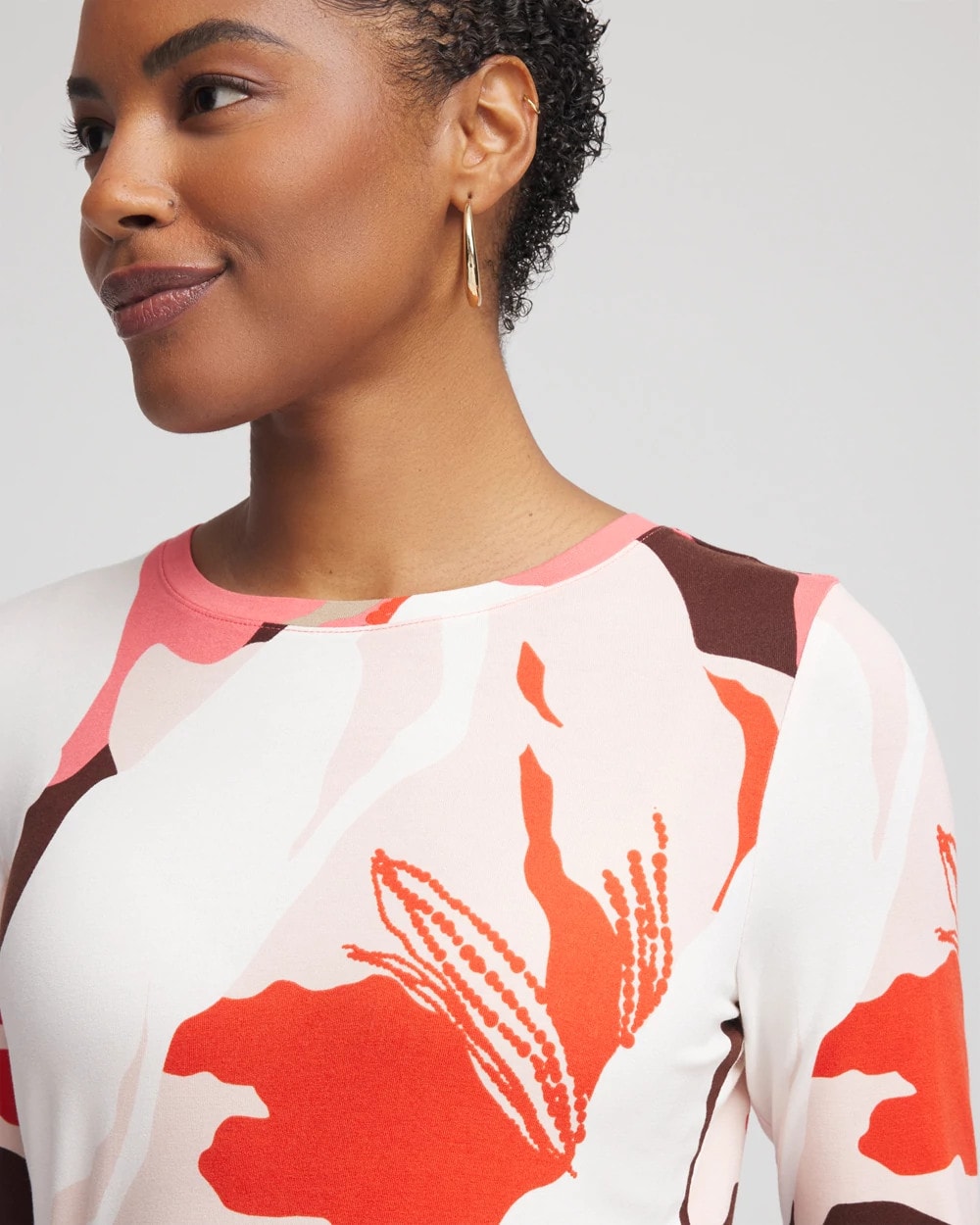 Chico's Tropical Touch of Cool™ Layering Tee SIESTA ROSE