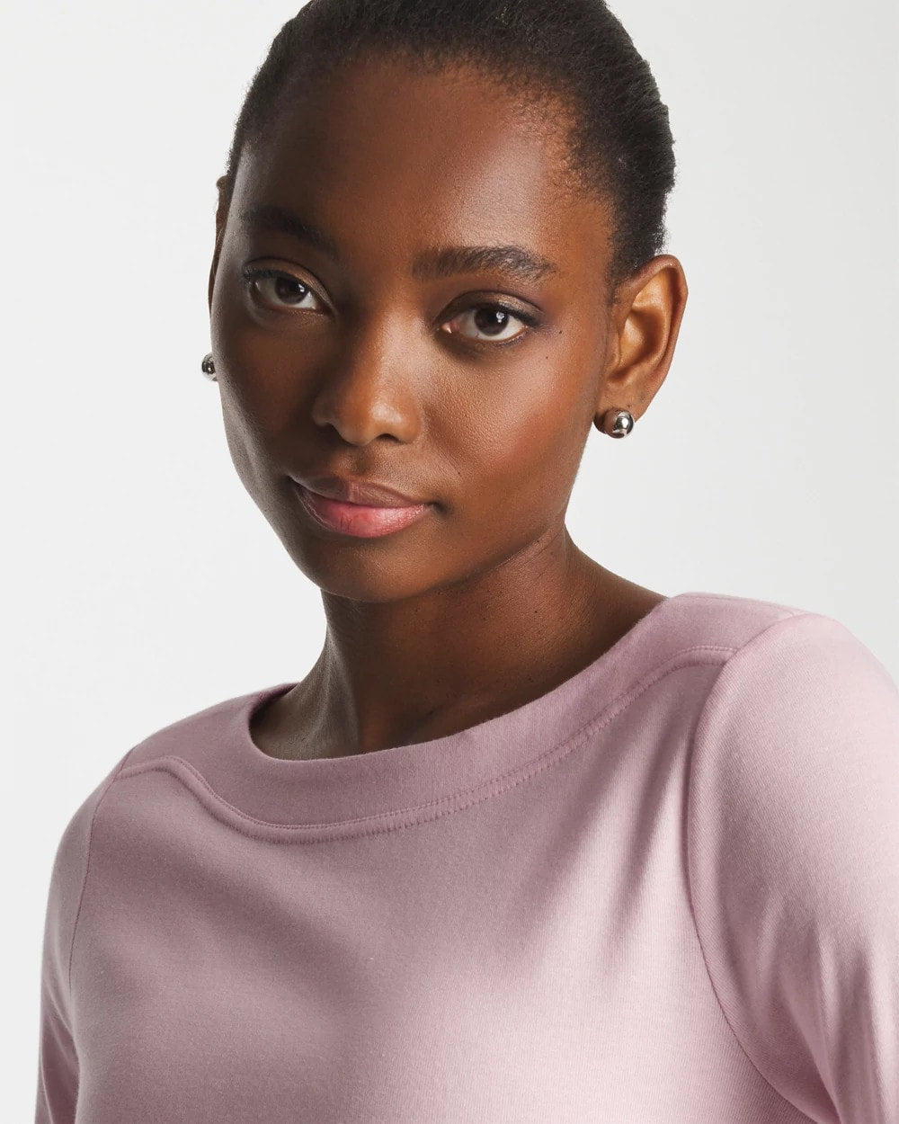 Chico's Pima 3/4 Sleeve Tee SWEET BLOSSOM