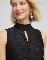 Chico's Burnout Mockneck Tank BLACK