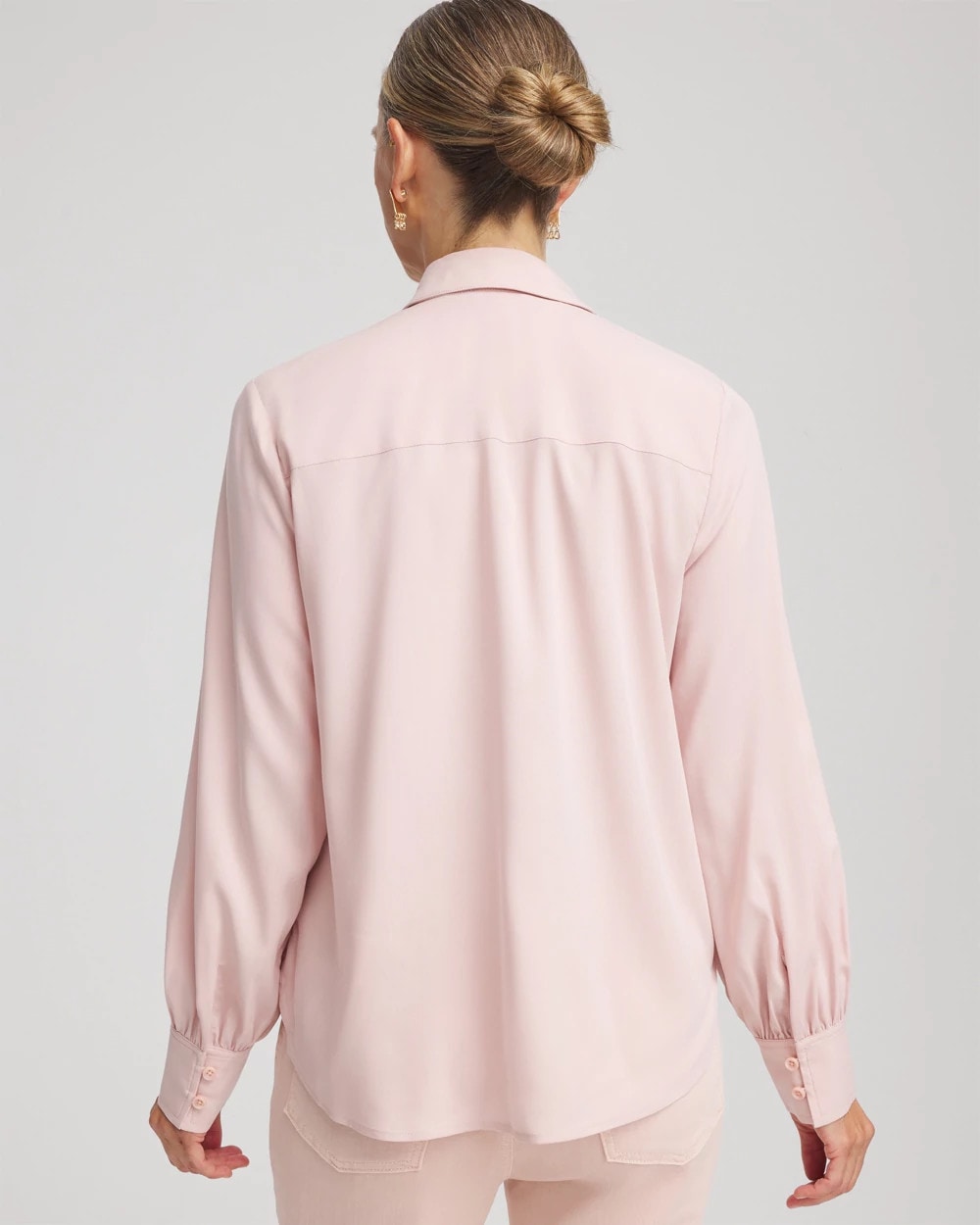 Chico's Classic-Fit Collared Shirt ROSE SMOKE