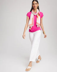 Chico's Cap Sleeve Dolman Tee CRUSHED BERRIES