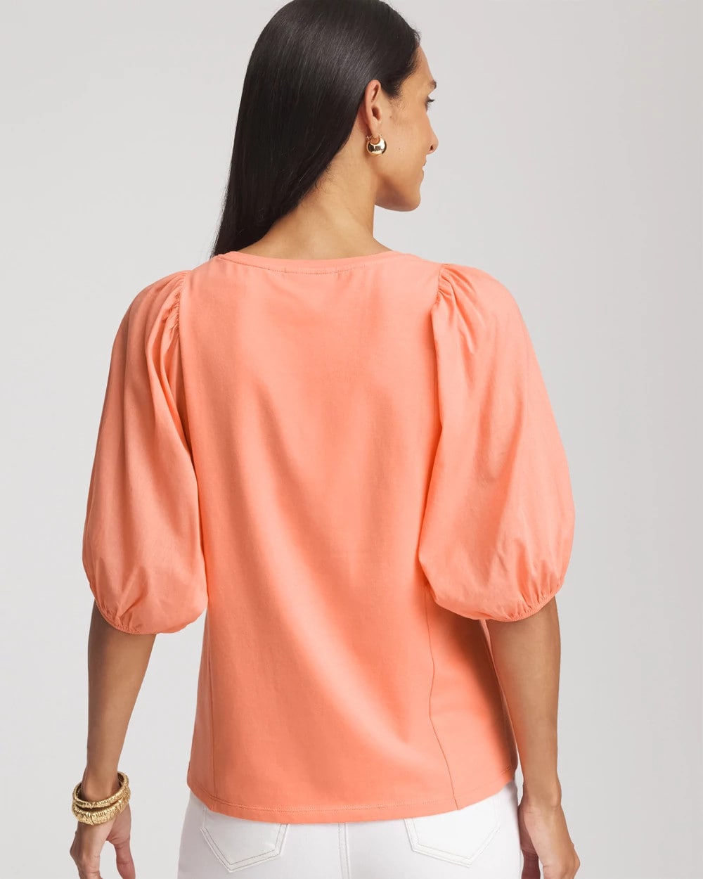 Chico's Dolman Sleeve Knit Top SUNSET PEACH